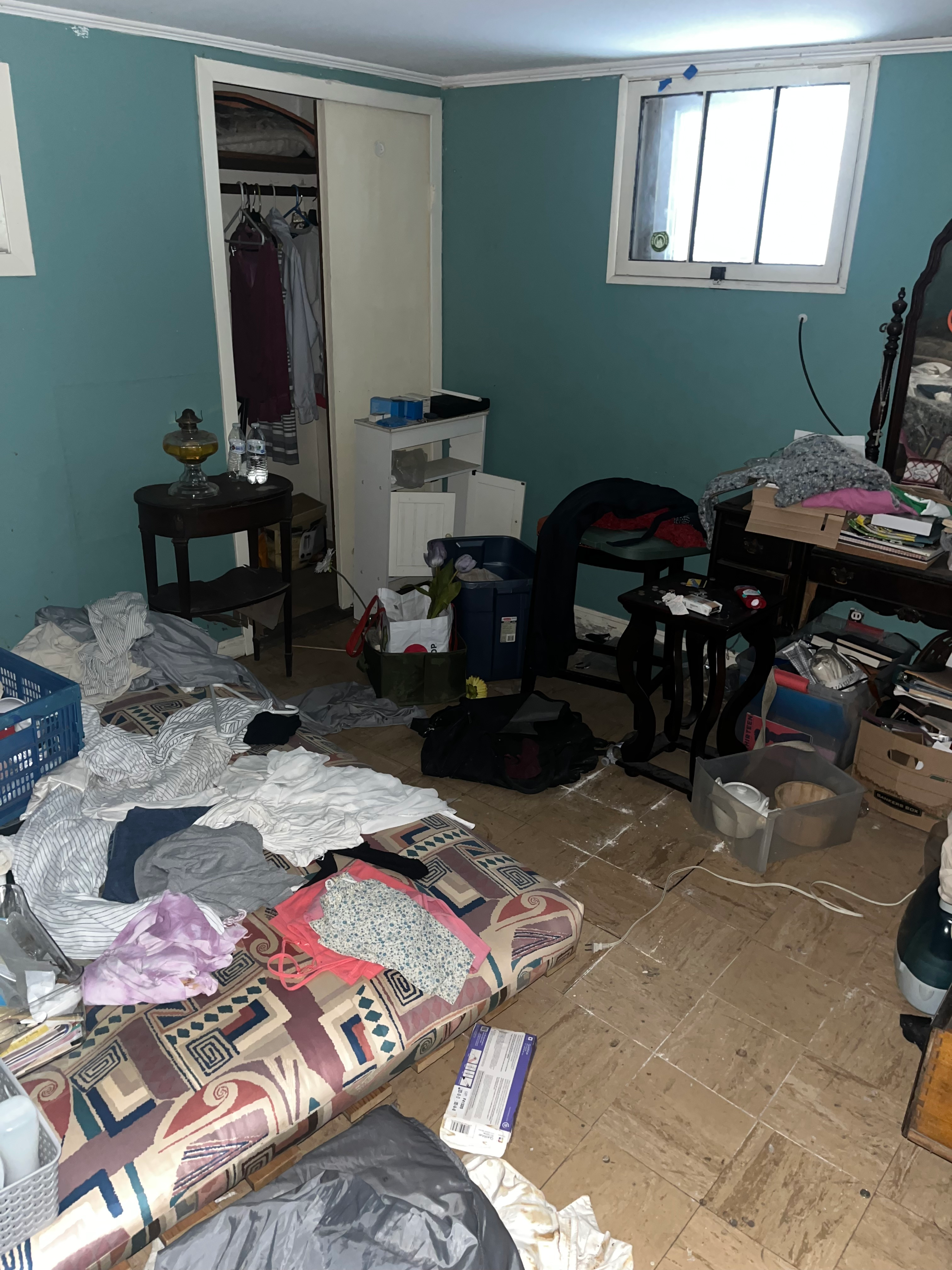 Residential junk removal and sorting before disposal
