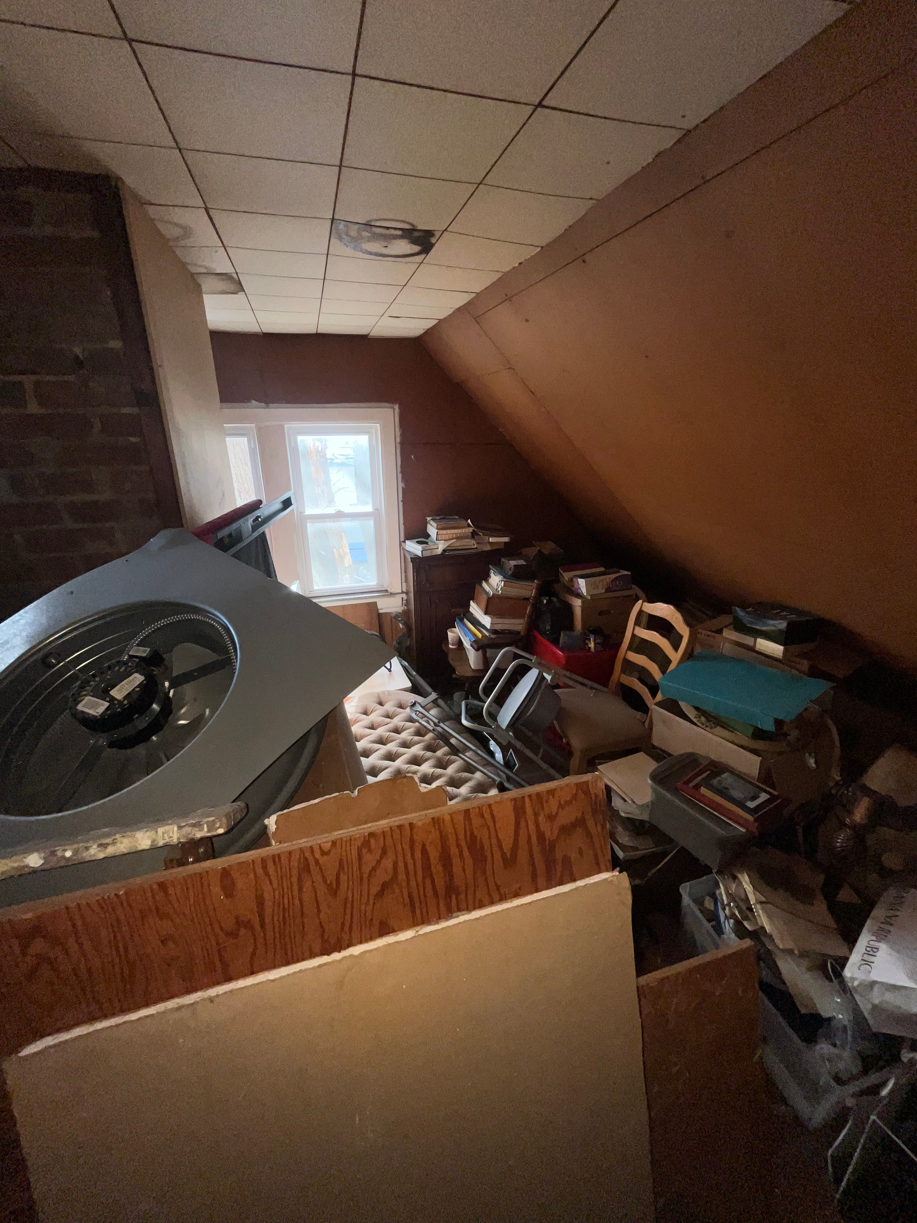 Full truck load of junk removal in progress